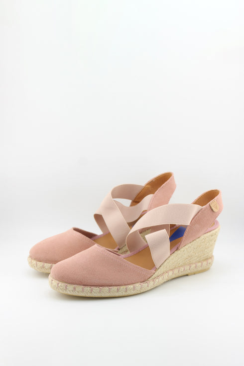 Verbenas Espadrille Wedge Sandals with Elastic Straps